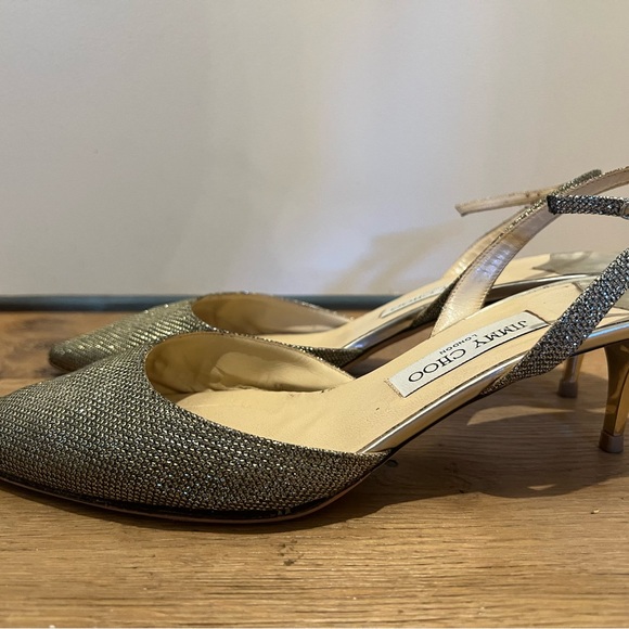 JIMMY CHOO shimmering kitten heels - Picture 3 of 9